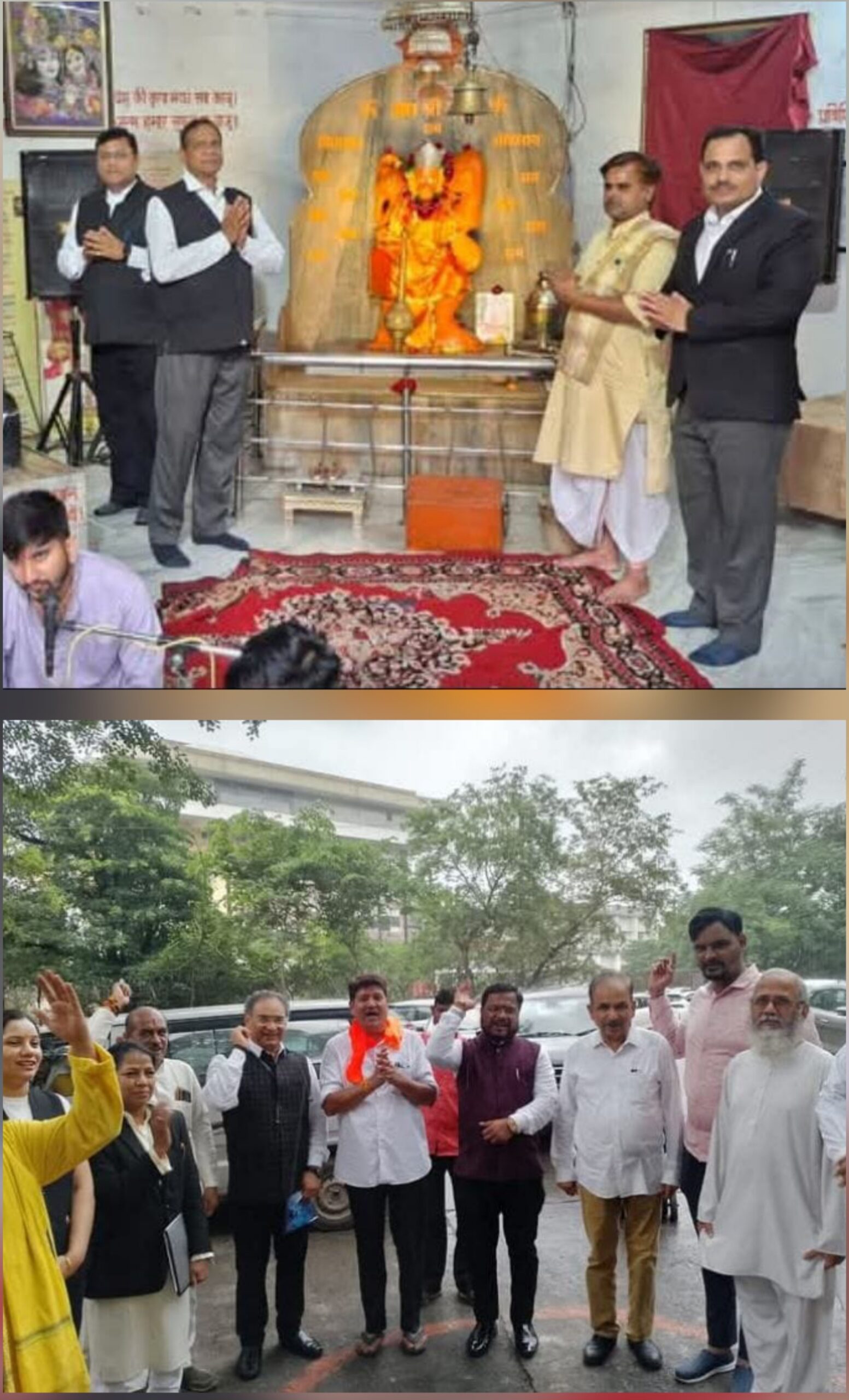जिला अदालत परिसर के मंदिर में गूंजी शिवधुन , अधिवक्ताओं ने लिया पूजन – प्रसाद का आनंद  
