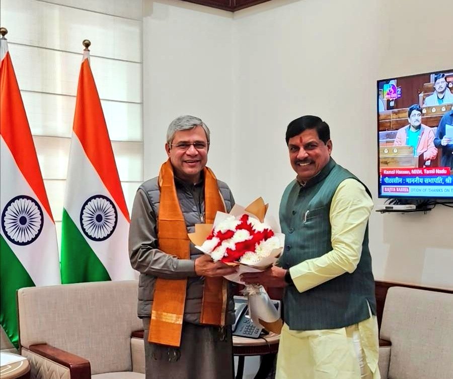 रेलमंत्री से मिले CM मोहन यादव, मध्यप्रदेश की रेल परियोजनाओं पर हुई अहम चर्चा